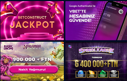 Vbettr casino sitesinde FTN para birimini kullanırsanız eğer daha fazla bonus alabilirsiniz.