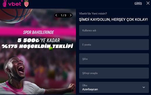 Vbettr kayıt işlemlerinizi saniyeler içerisinde tamamlayabilirsiniz. Ayrıca Vbettr üyelik işlemlerinden sonra freespin otomatik olarak hesabınıza tanımlanır.
